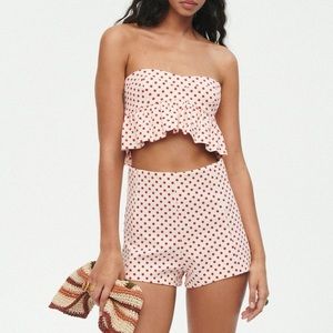 Zara Shorts Hi Waisted Polka Dot